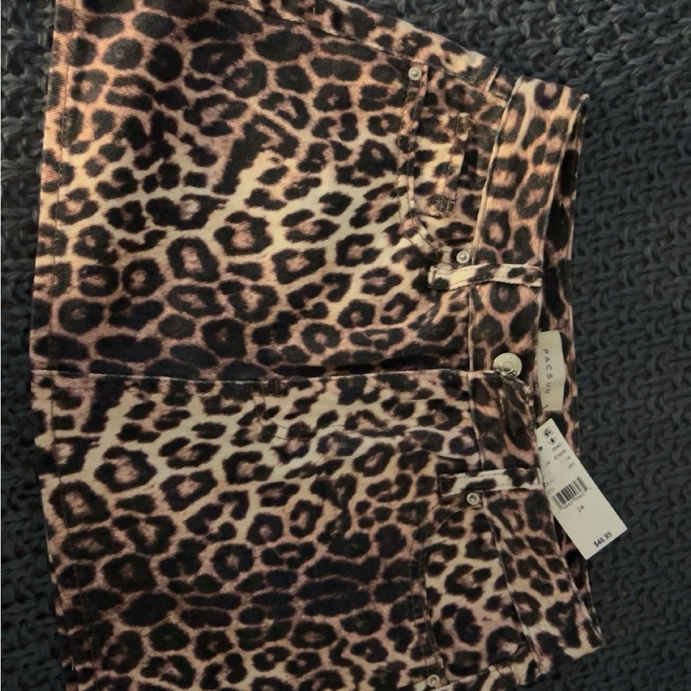 Pacsun Leopard print mini skirt